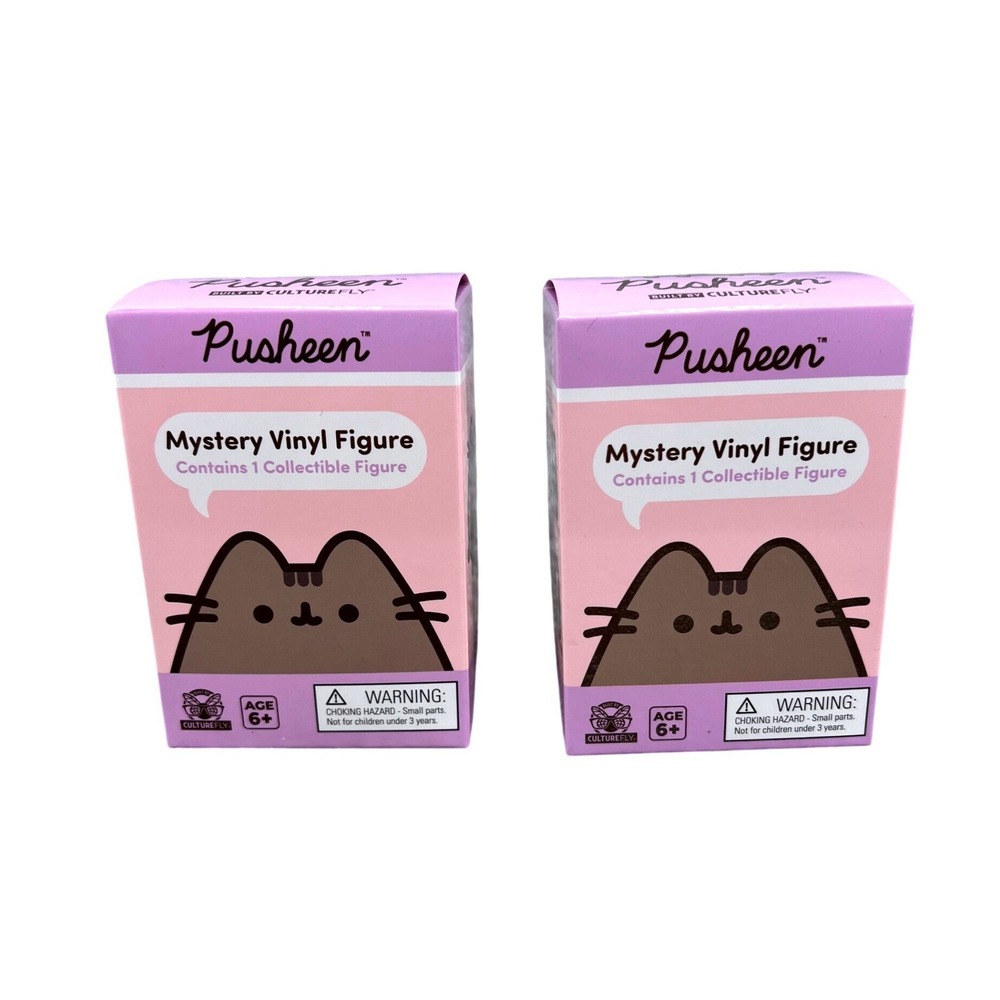 Pusheen Mystery Vinyl Figure CultureFly Blind Box Set‎ of 2 Unopened
